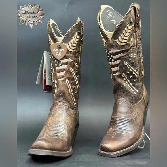 Not For Sale, NWT Ariat “Circuit Americana” Ladies Western Boots Rhino Tan - Picture 5 of 6